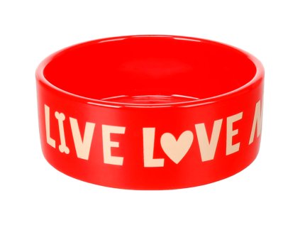 Flamingo červená keramická miska 16 cm