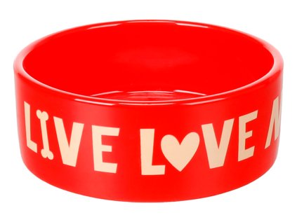 Flamingo červená keramická miska 20 cm