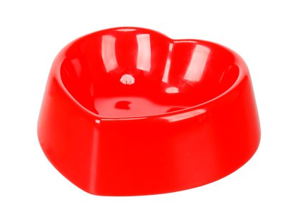 Flamingo keramická červená miska ve tvaru srdce 16 cm