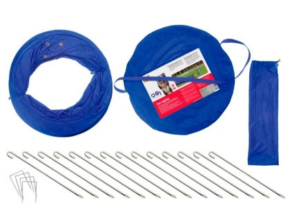 Agility tunel pro psy Karlie modrý s taškou