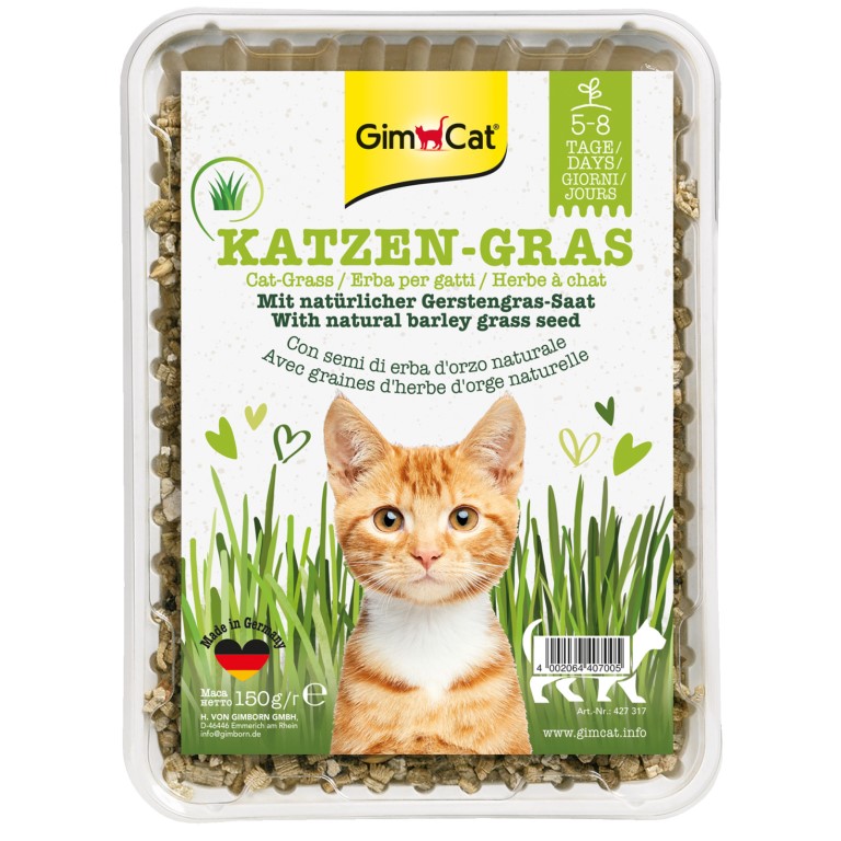 GimCat Katzen-Gras kočičí tráva s luční vůní 150g