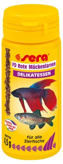 Sera červené komáří larvy FD Rote Mückenlarven (Red Bloodworms) 50 ml NATURE