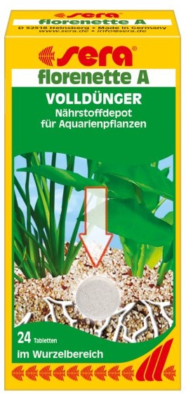 Sera hnojivo pro vodní rostliny Florenette A 24 tbl.