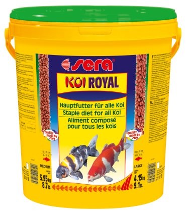 Sera základní krmivo pro koi a ostatní jezírkové ryby Koi Royal Medium 20 l NATURE