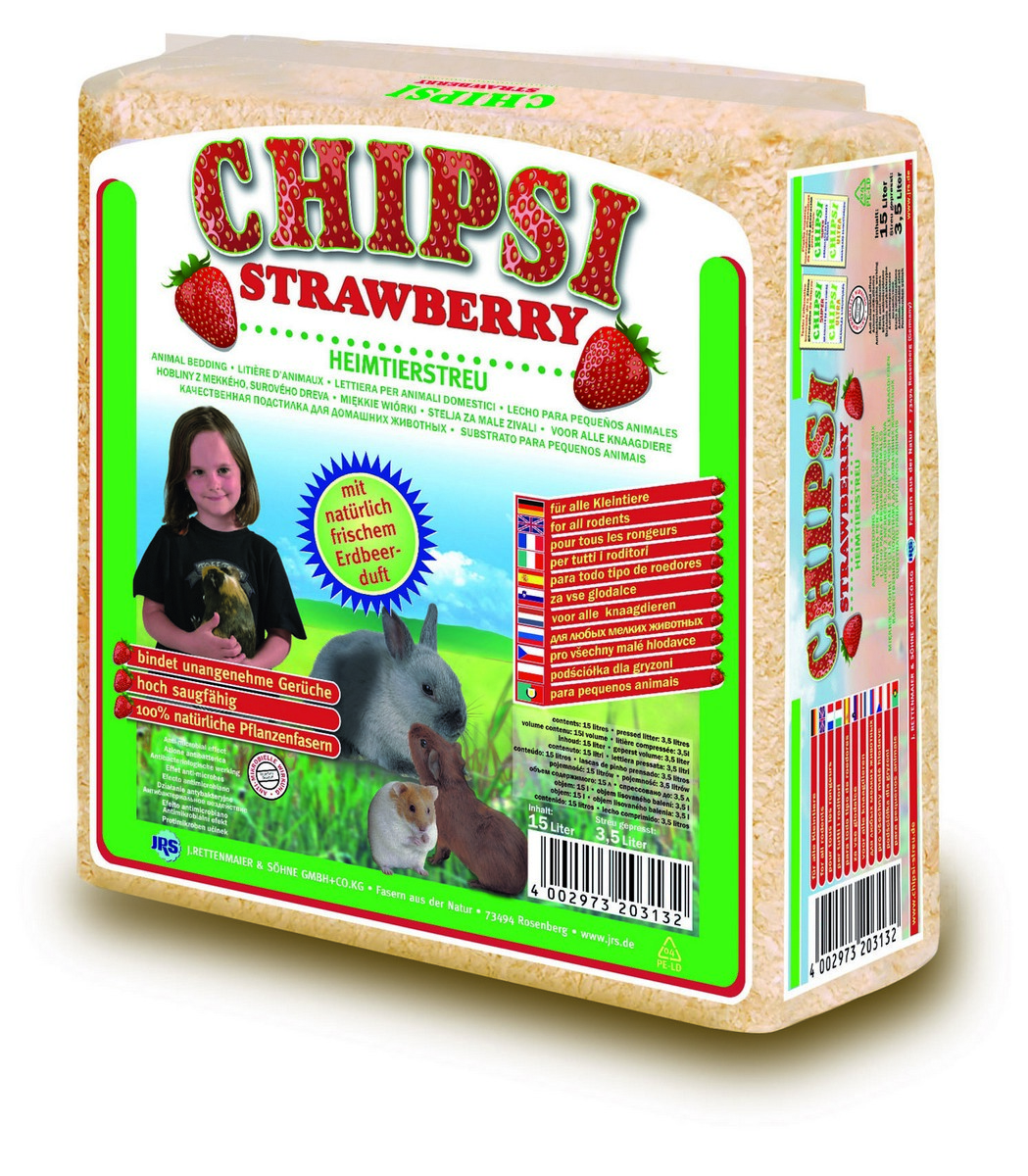 Chipsi Strawberry podestýlka 15 l