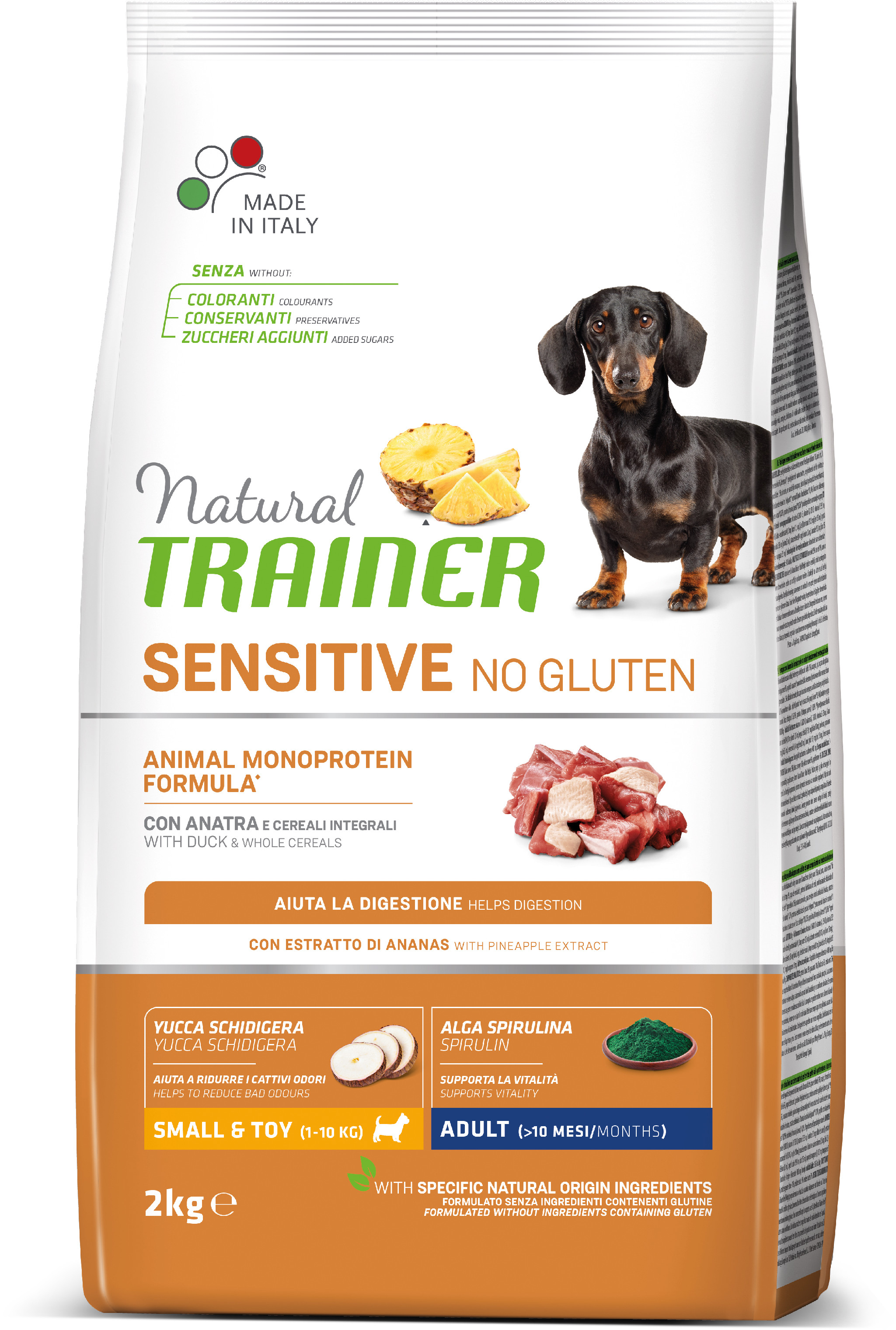 Natural Trainer Sensitive No gluten Adult Mini kachna 2 kg