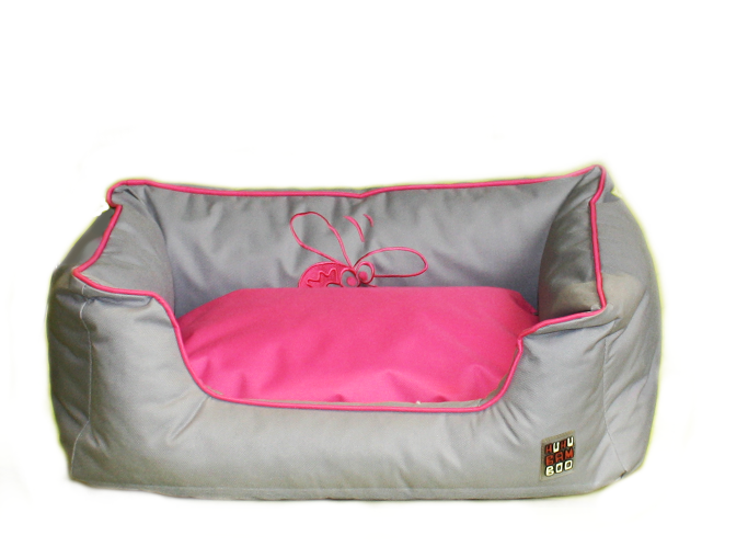 Huhubamboo pelech v šedé a růžové barvě velikost M