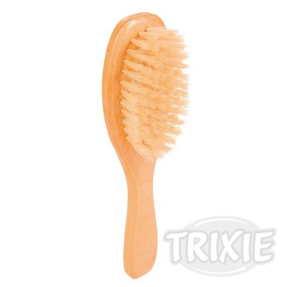 Trixie Dřevěný ovál, jednostranný přírodní štětiny 5 x 18 cm
