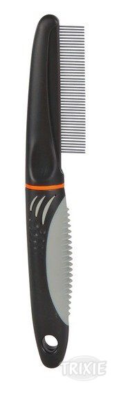 Trixie Hřeben jemný s rotačními zuby s protiskluzovou rukojetí 22 cm