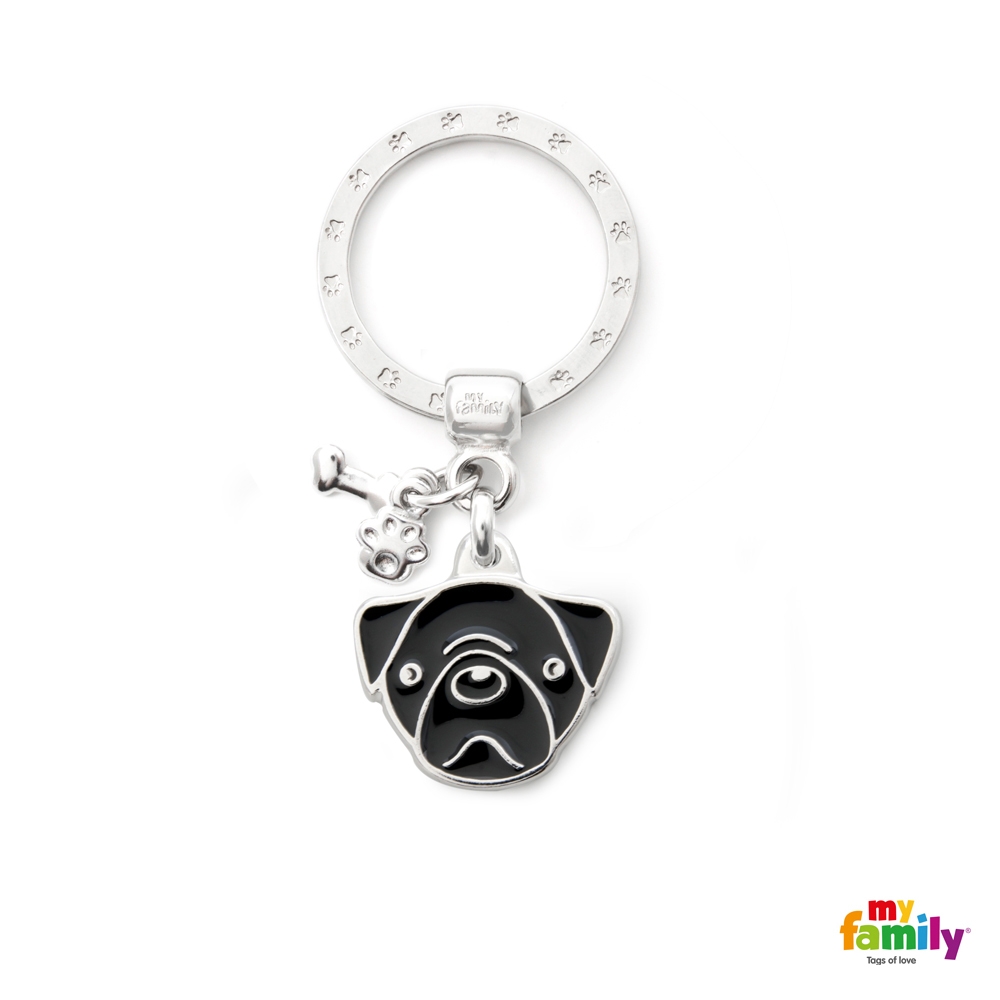 My Family Známka Friends - mops černý