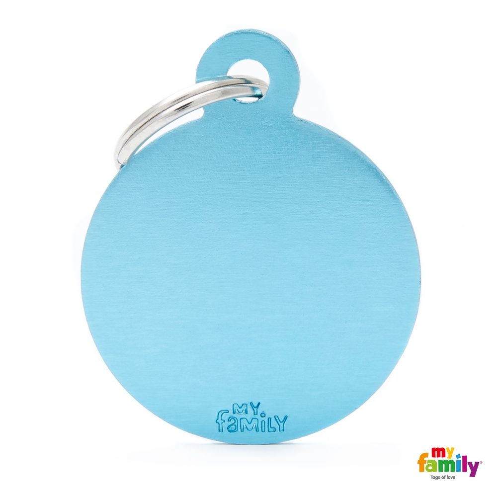 My Family Známka Basic Allu – kroužek velký světle modrá