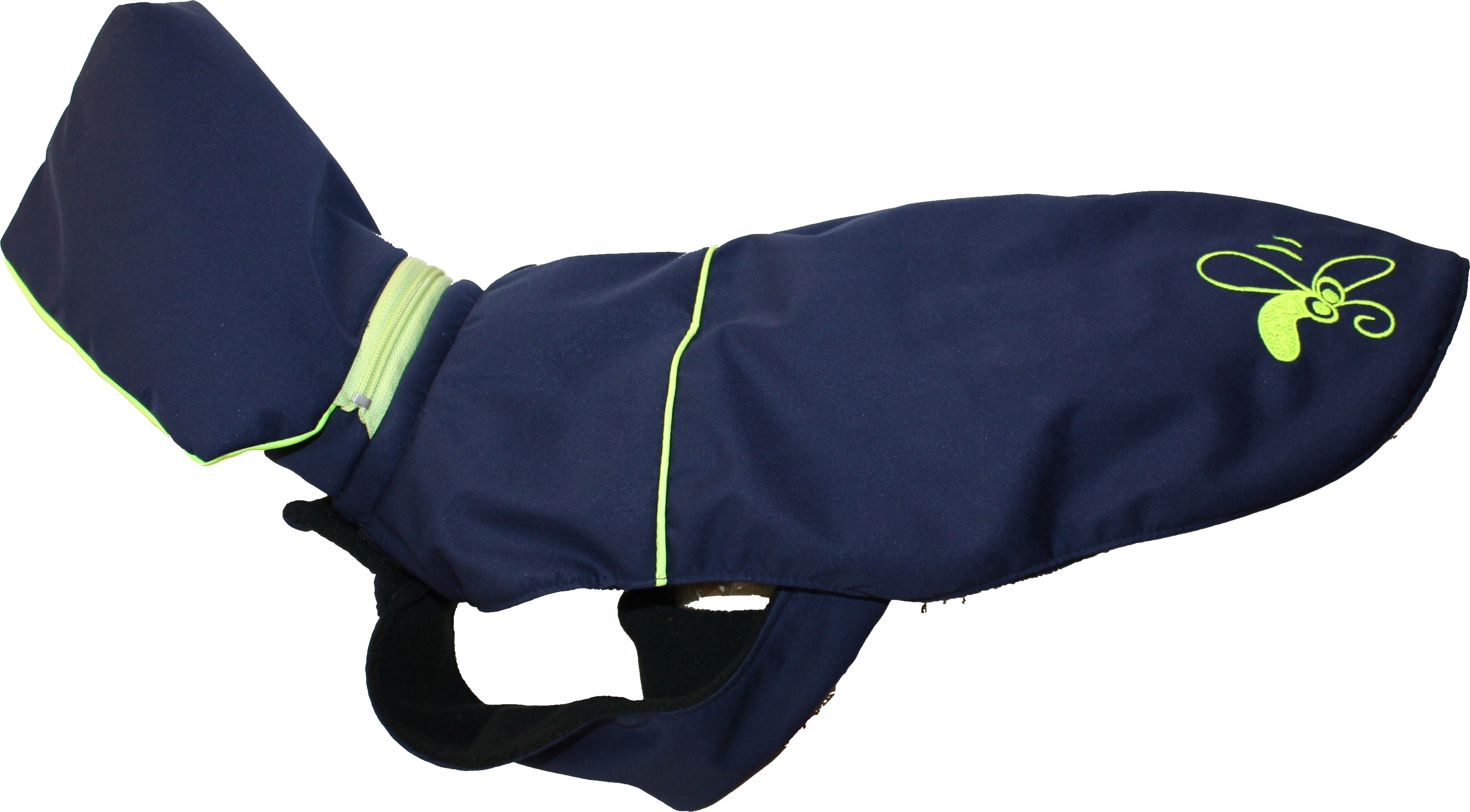 Huhubamboo Kabát Huhubamboo, modrá x žlutá 27 cm