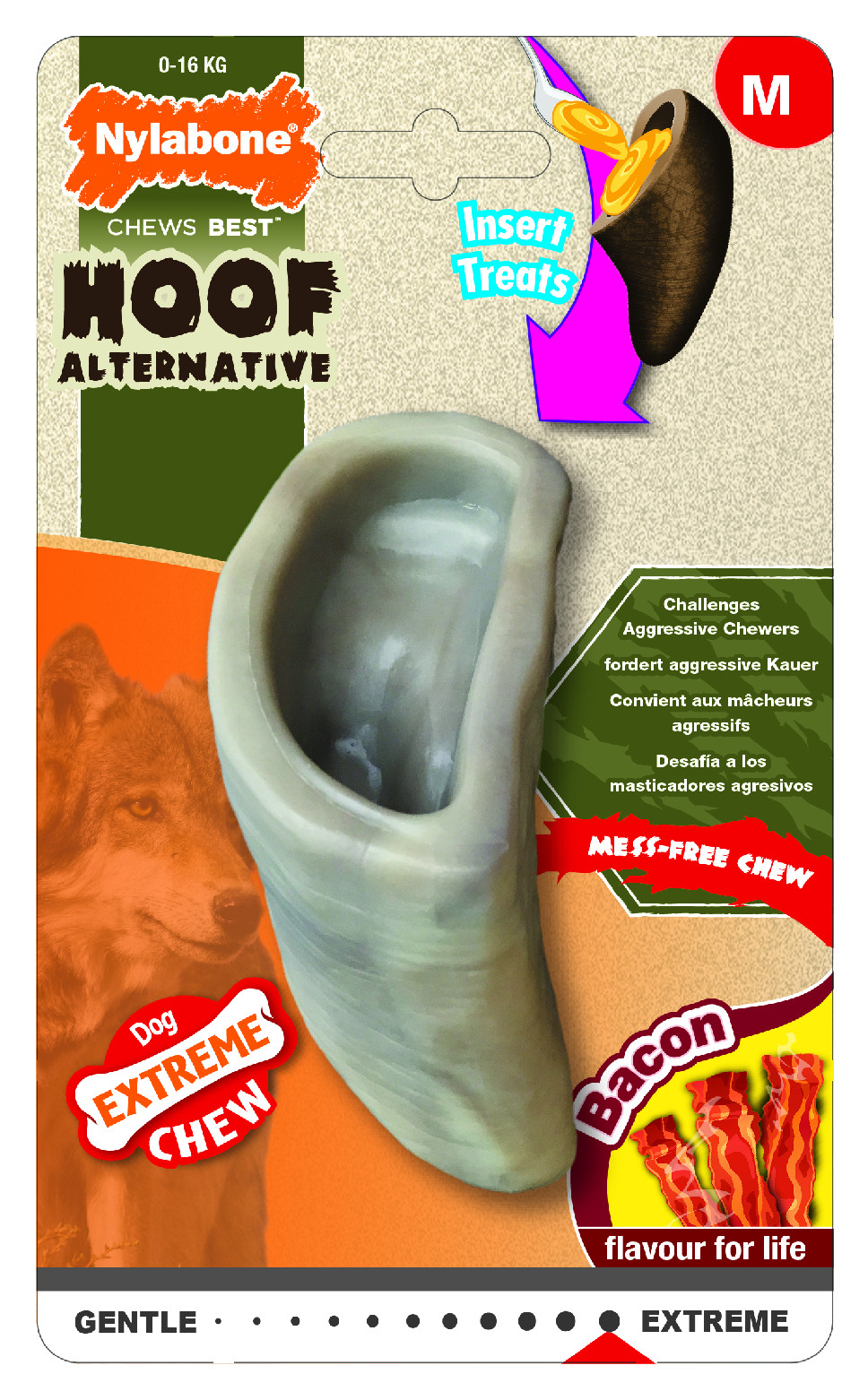 Nylabone Hračka NYLAB Extreme Chew Hoof Bacon