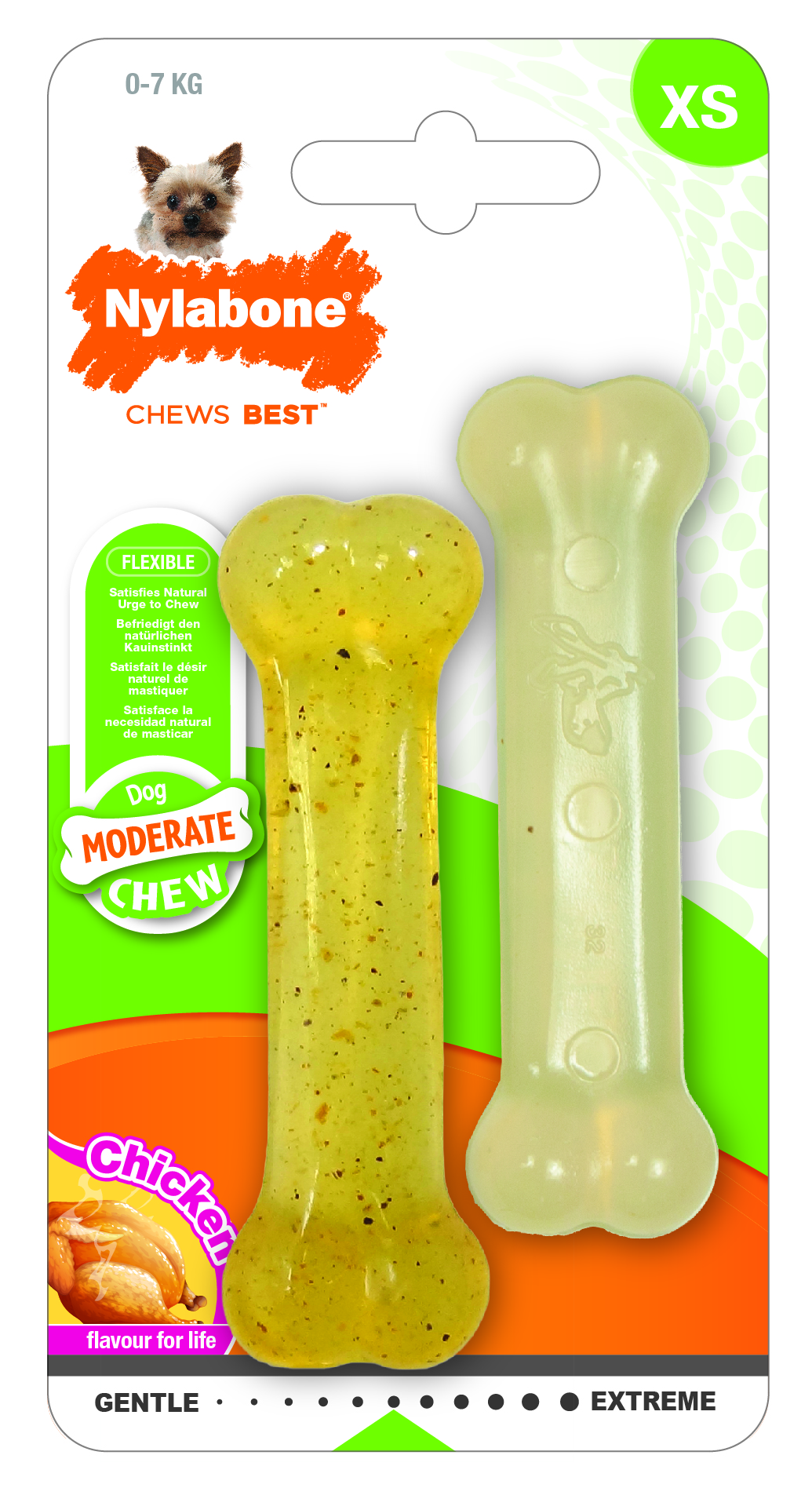 Nylabone Hračka NYLAB Moderate Chew multiple balení XS