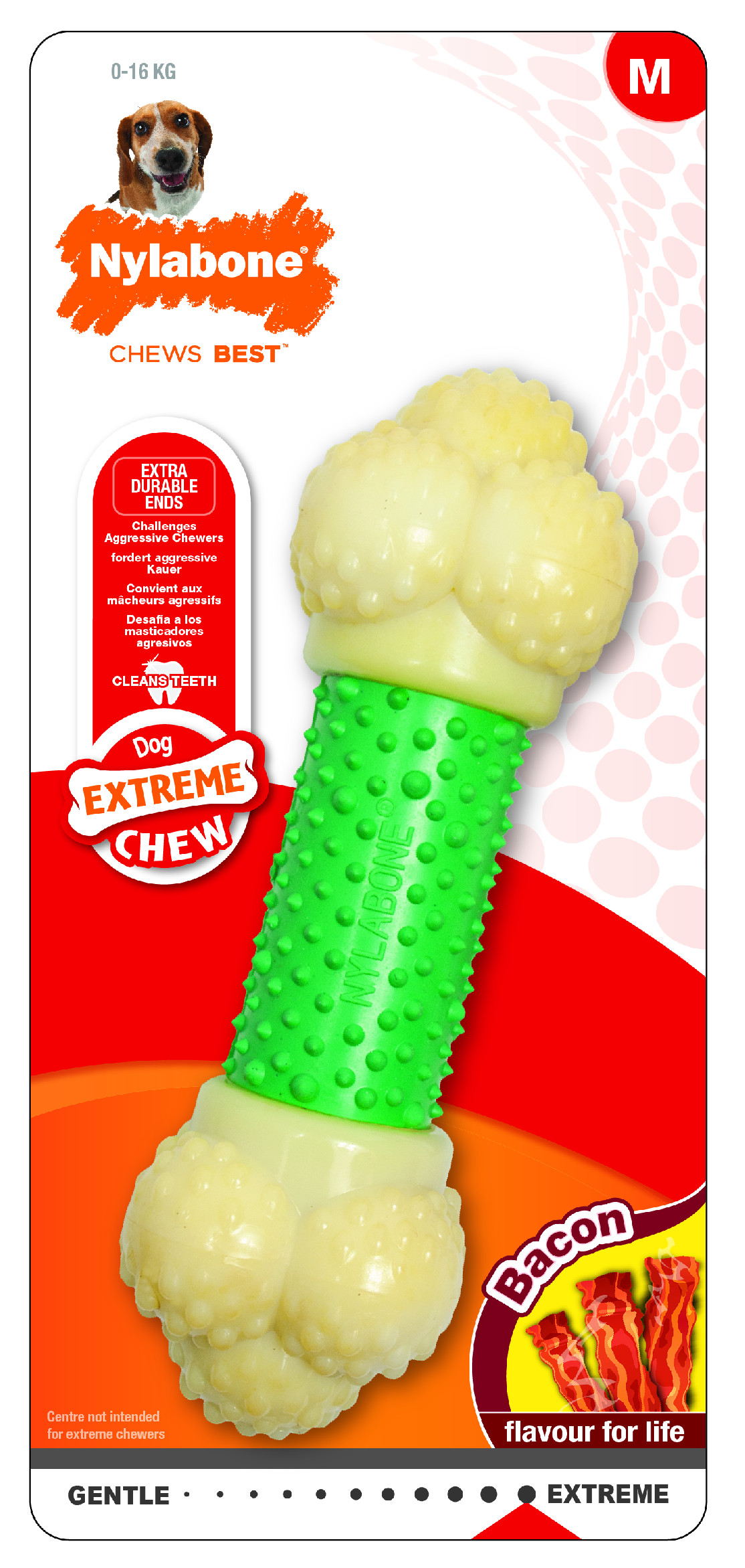 Hračka NYLABONE Extreme Chew Double Action Chew M
