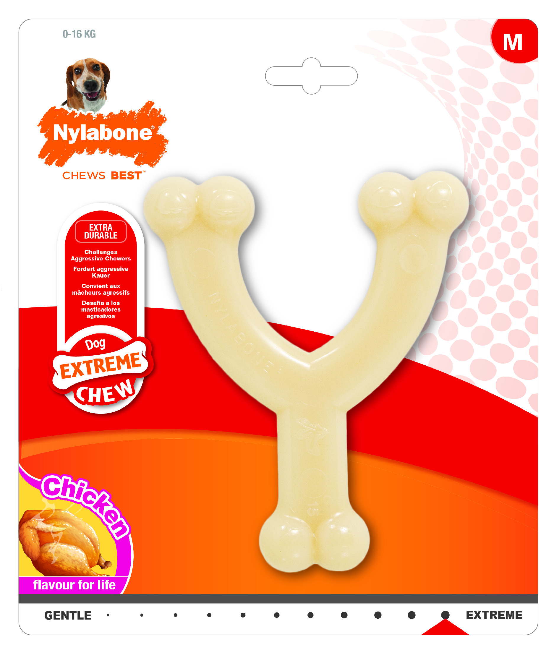 Hračka NYLABONE Extreme Chew Wishbone M