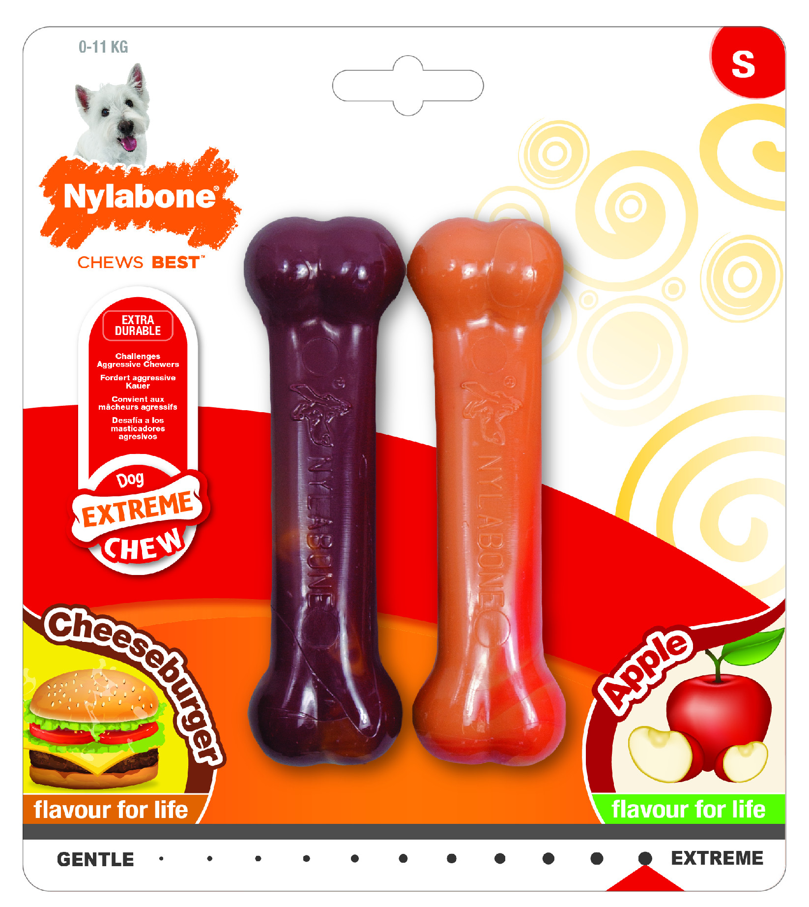 Hračka NYLABONE Extreme Chew multiple balení S