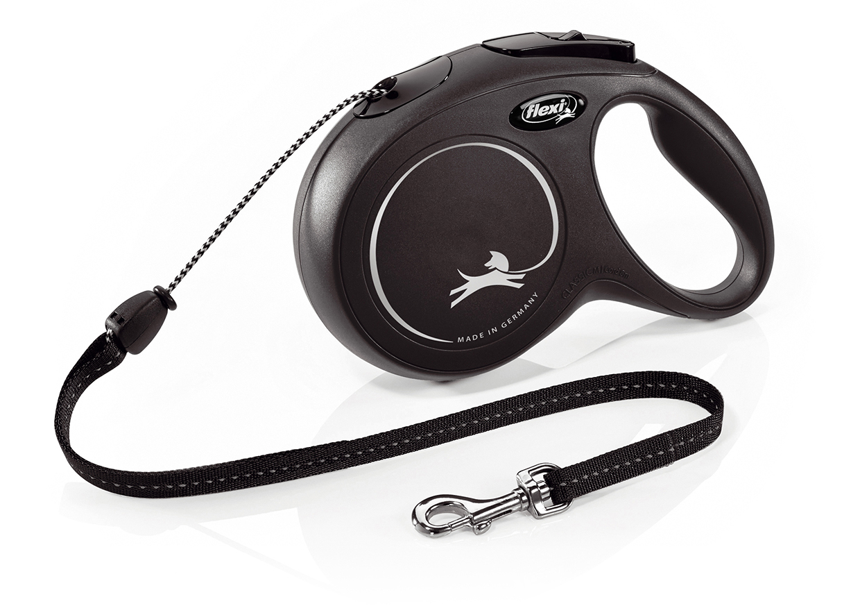 Flexi New Classic M šňůra 8 m/20 kg černá