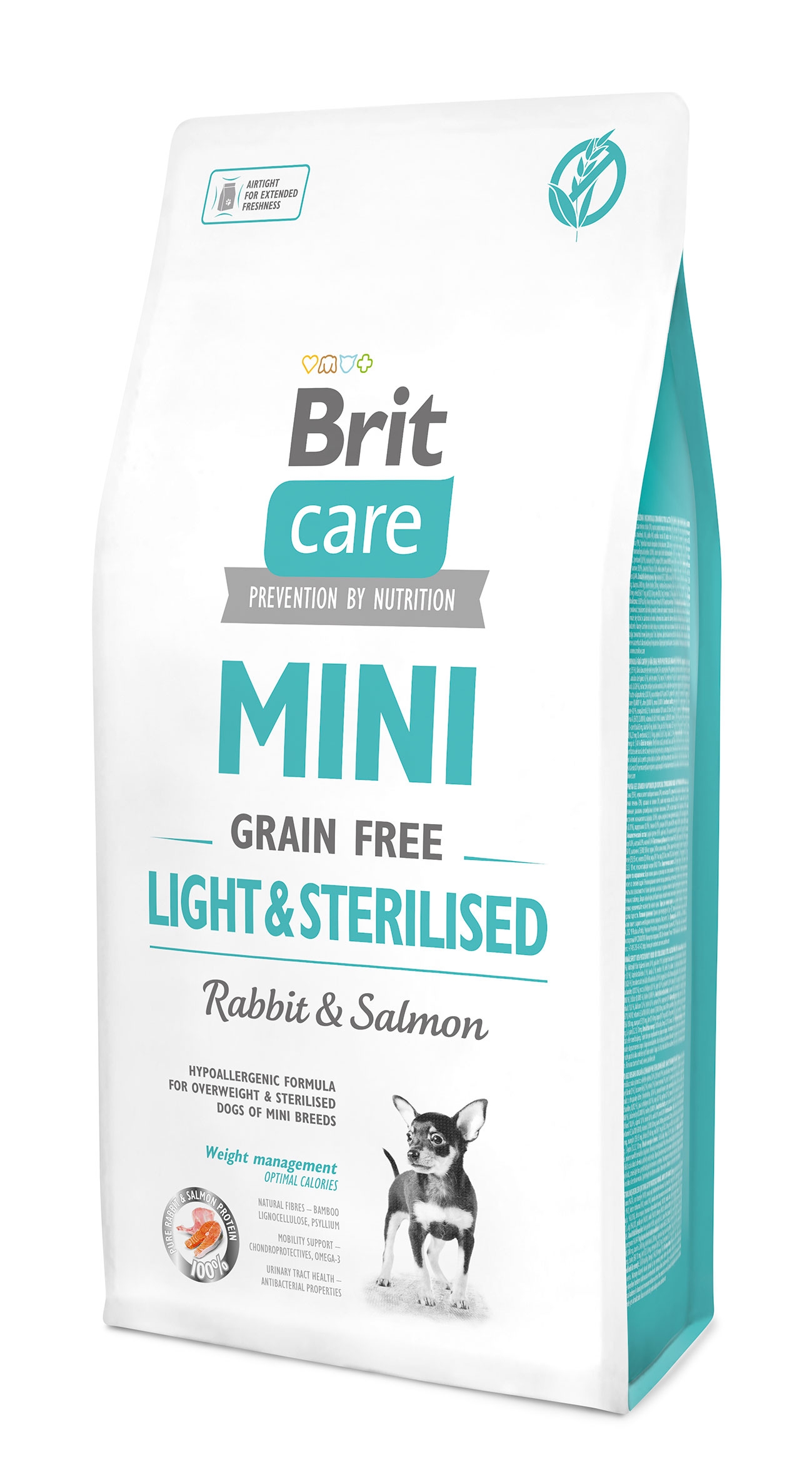 Levně Brit Care Mini Grain Free Light & Sterilised 7 kg
