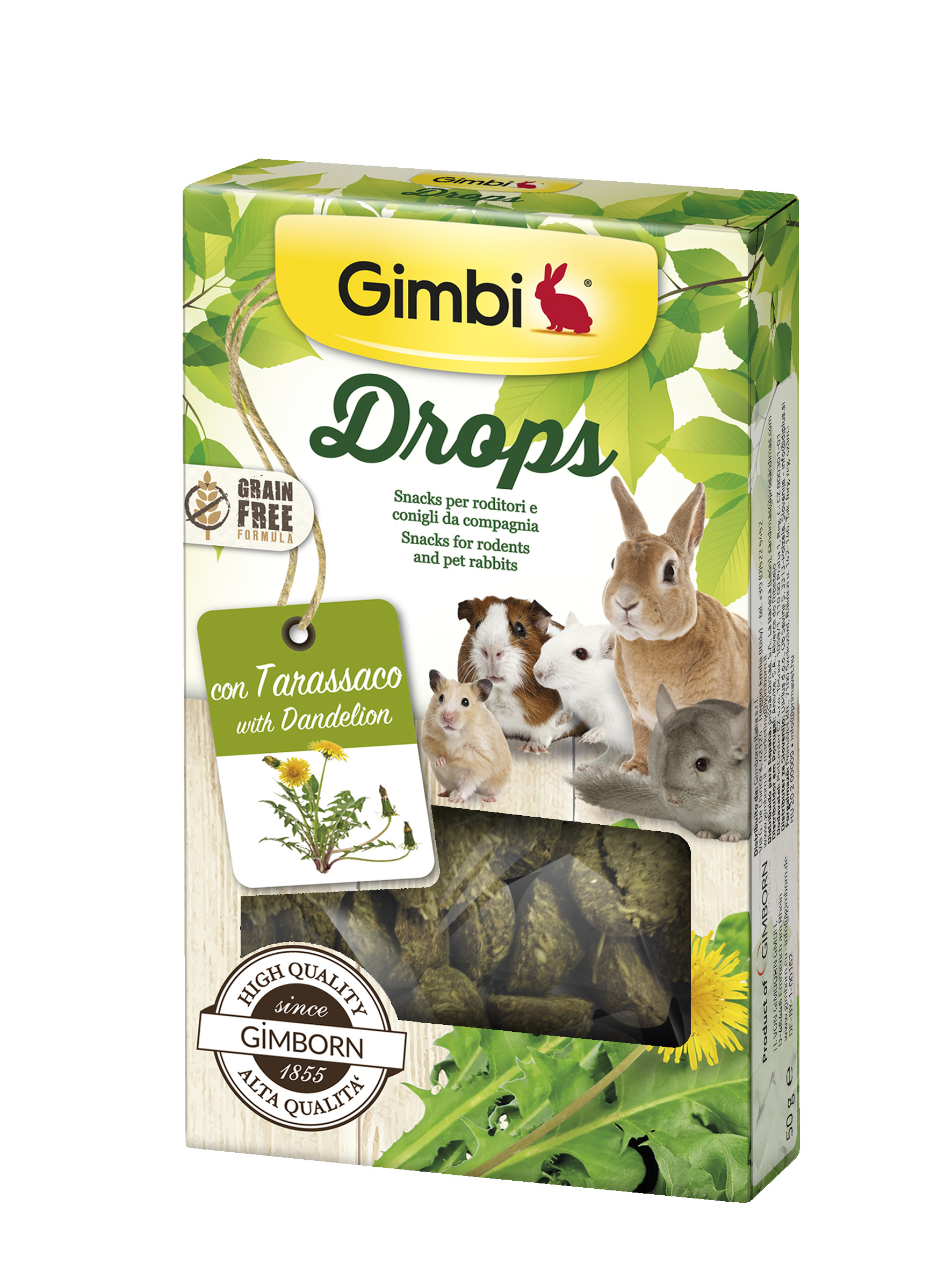 Gimborn I DROPS pro hlodavce s pampeliškou 50 g