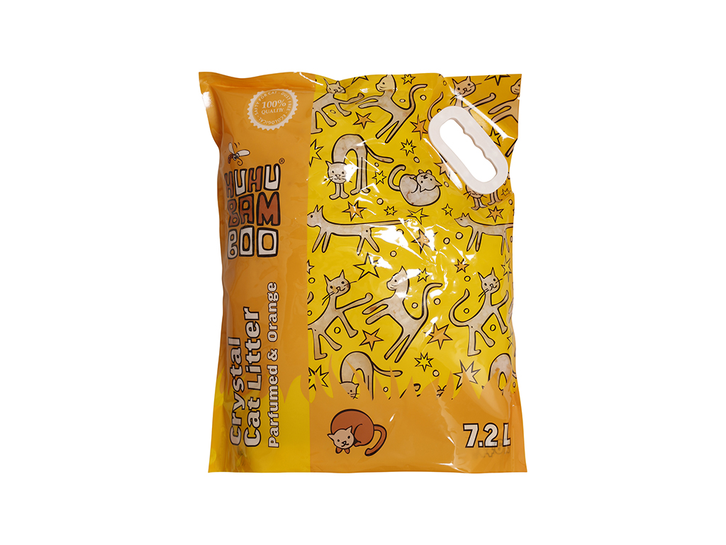 Podestýlka Huhubamboo silikát pomeranč 7,2 l