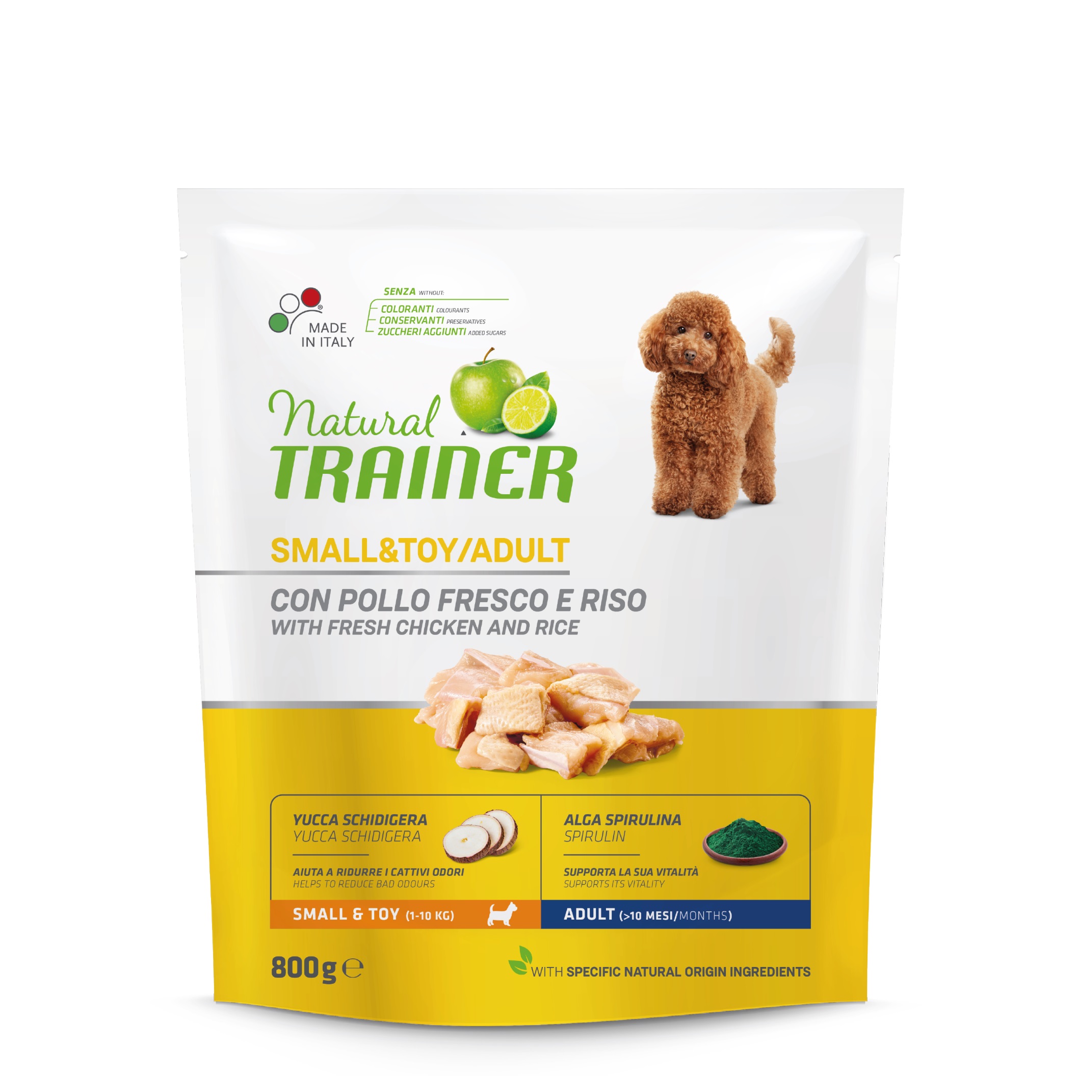 Natural Trainer Small&Toy Adult kuře a rýže 800 g