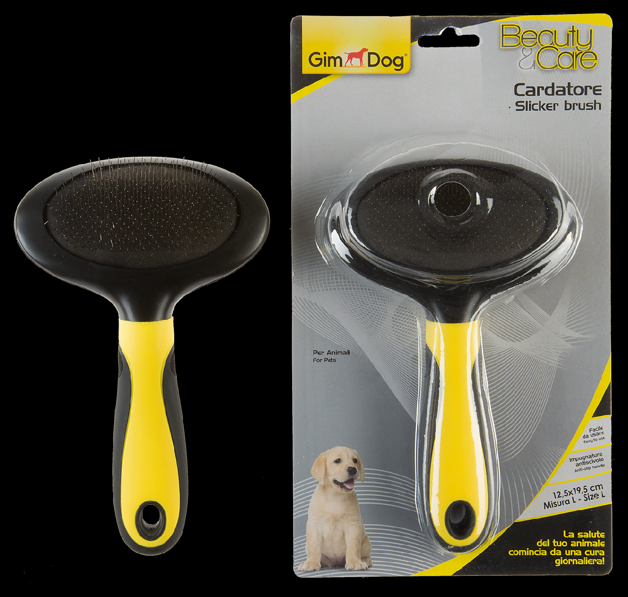 Gimborn Kartáč Gimdog na uhlazení srsti velikost L