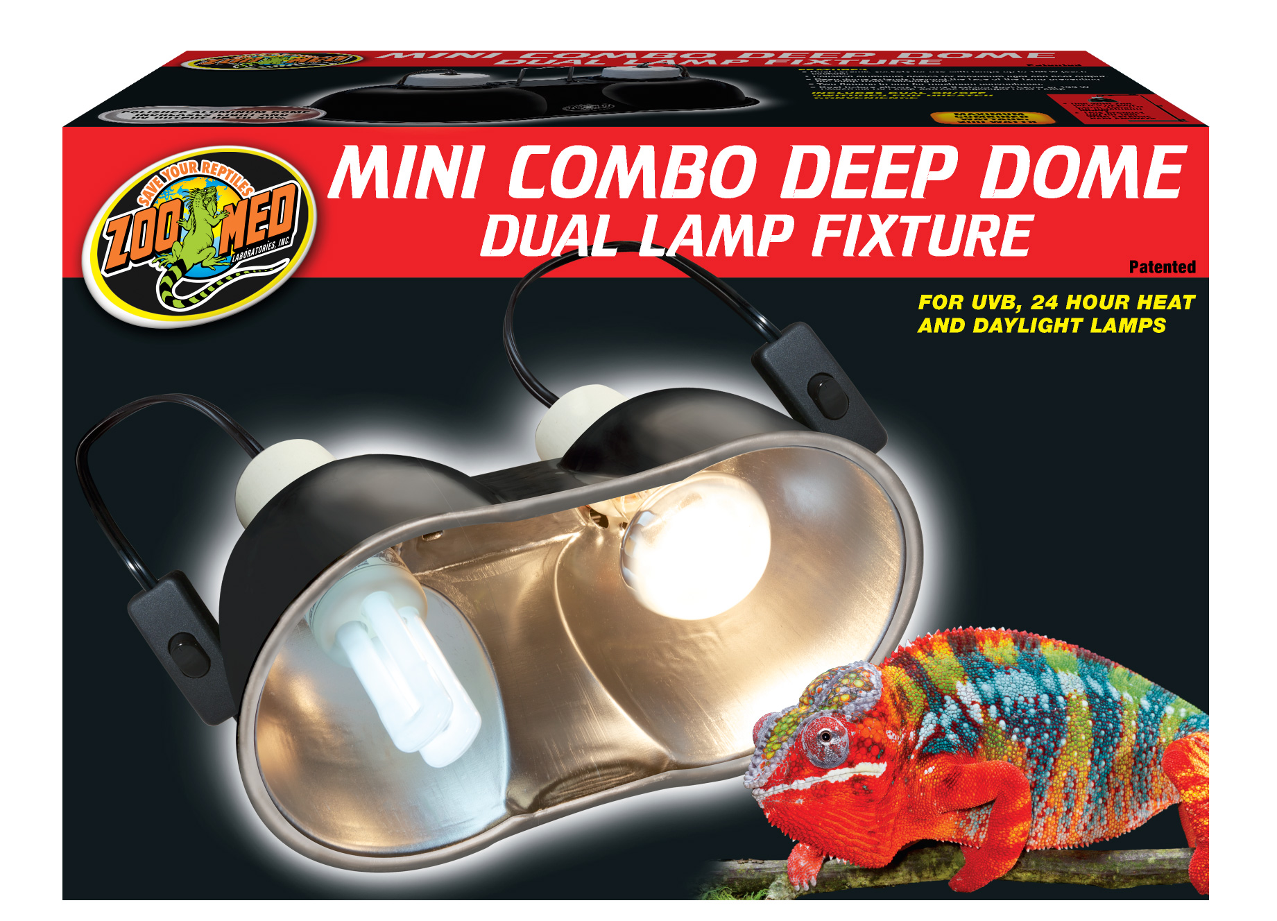 Levně Zoomed Lampa Mini Combo Deep Dome 2 × 100 W