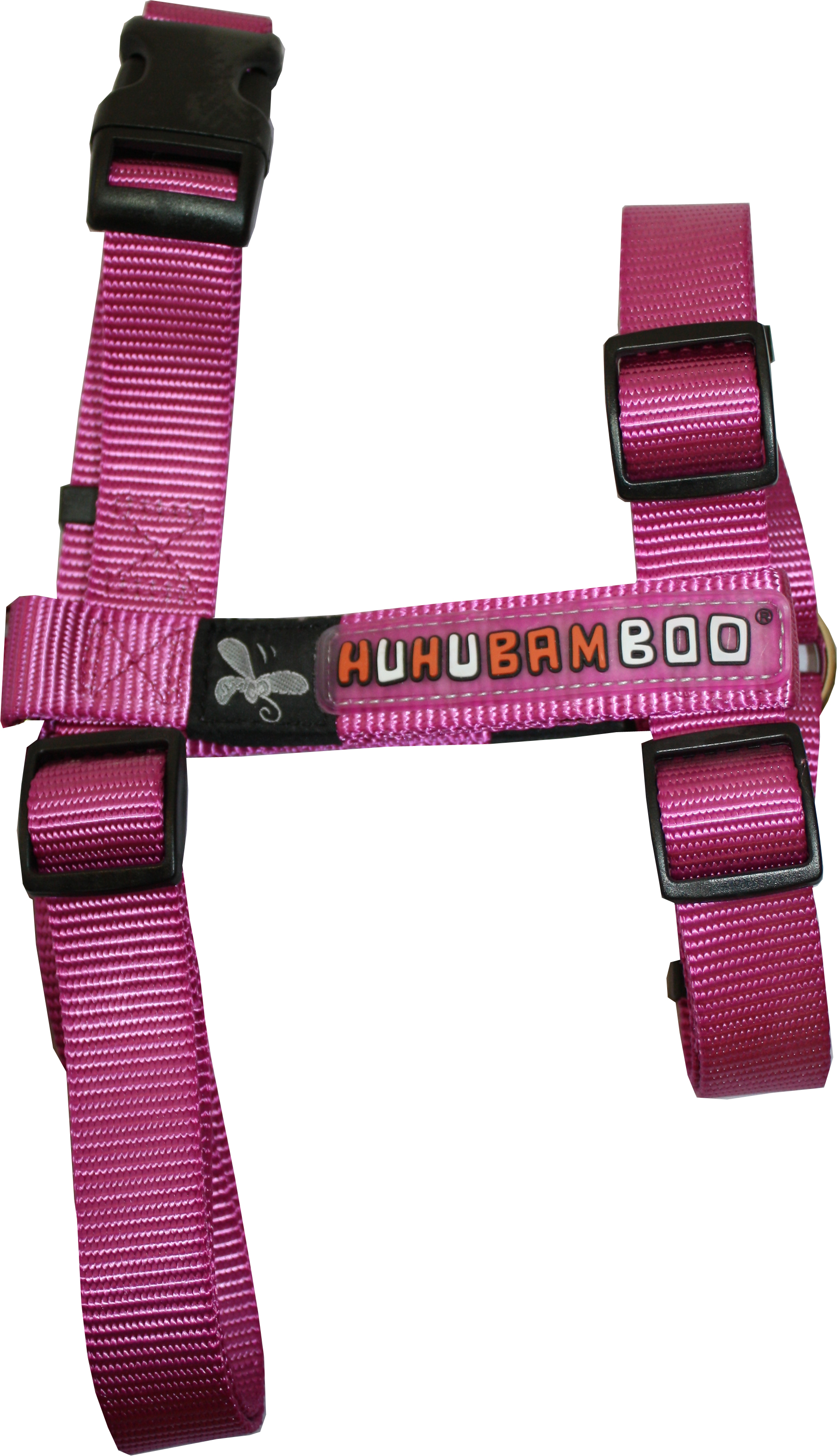 Postroj Huhubamboo tmavě růžový 2,5 x 55/85 cm