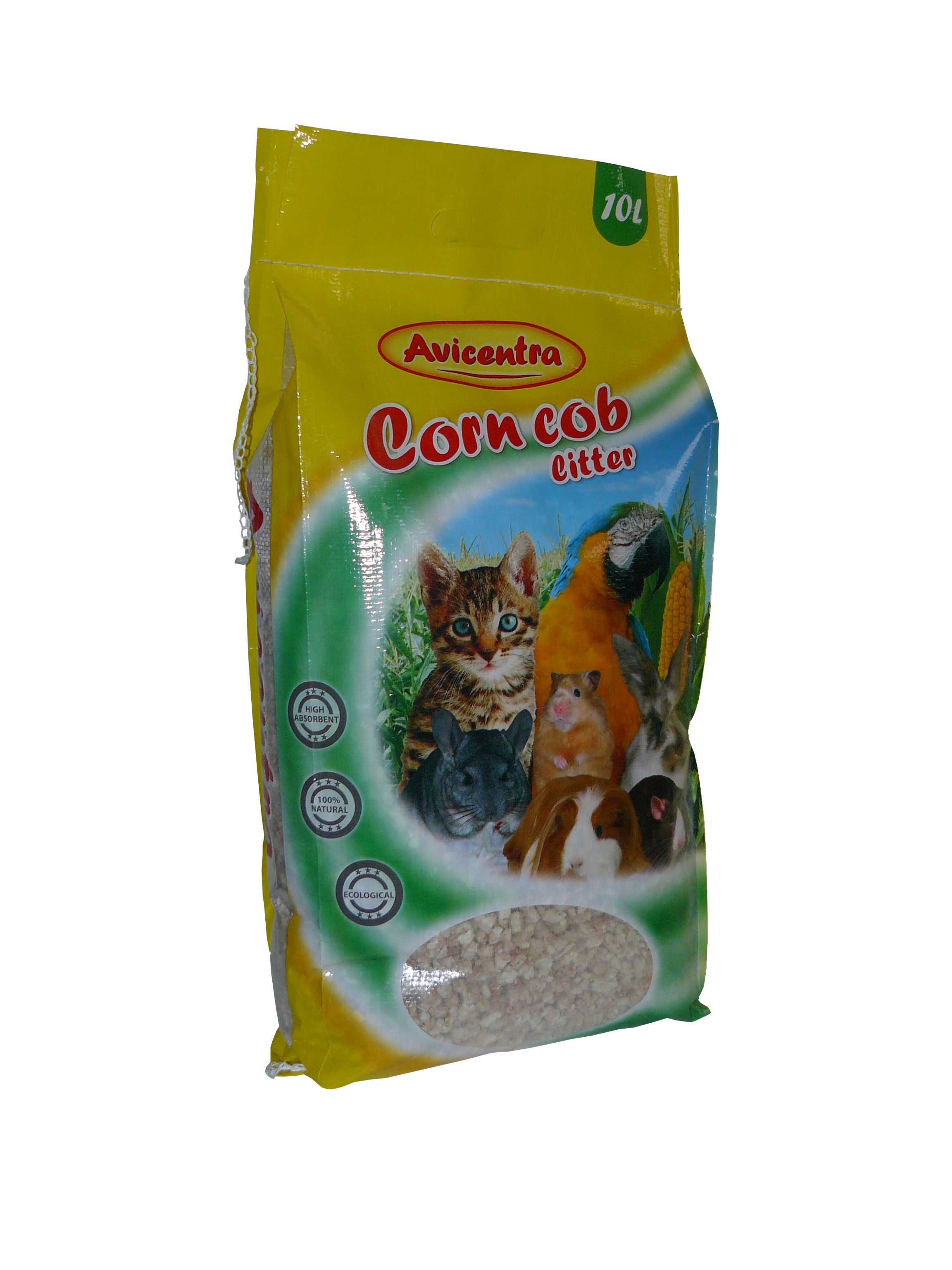 Avicentra Podestýlka kukuřičná hrubá 10 l
