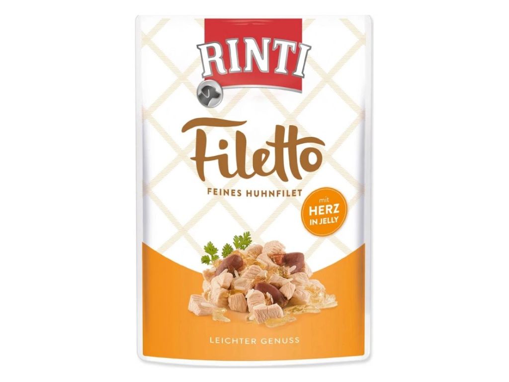 Kapsička Rinti Filetto kuře a srdce v želé 100 g