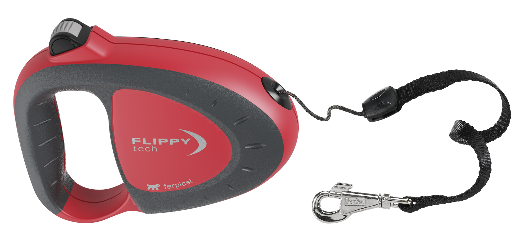 Ferplast samonavíjecí vodítko FLIPPY TECH M červené