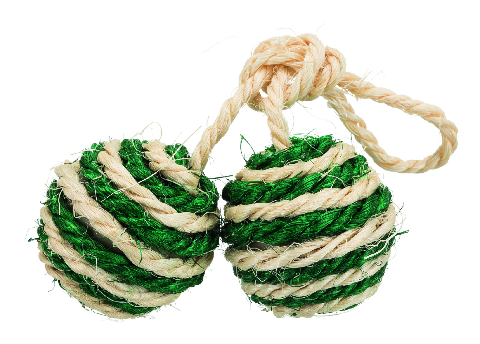 Hračka Trixie Sisalové míčky 2 ks s catnipem