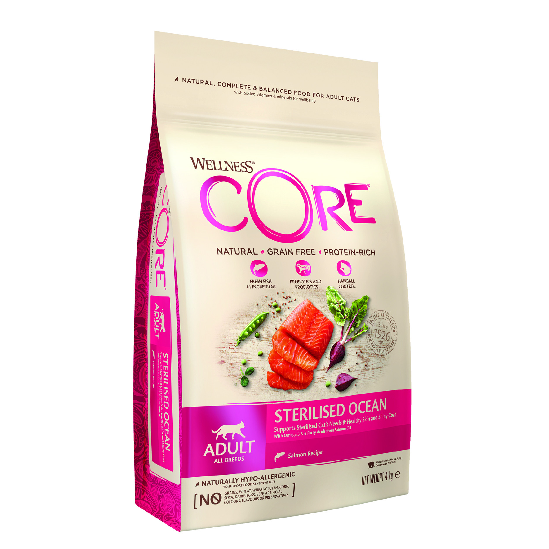 Wellness Core Wellness Cat Sterilized Ocean losos a tuňák 4 kg