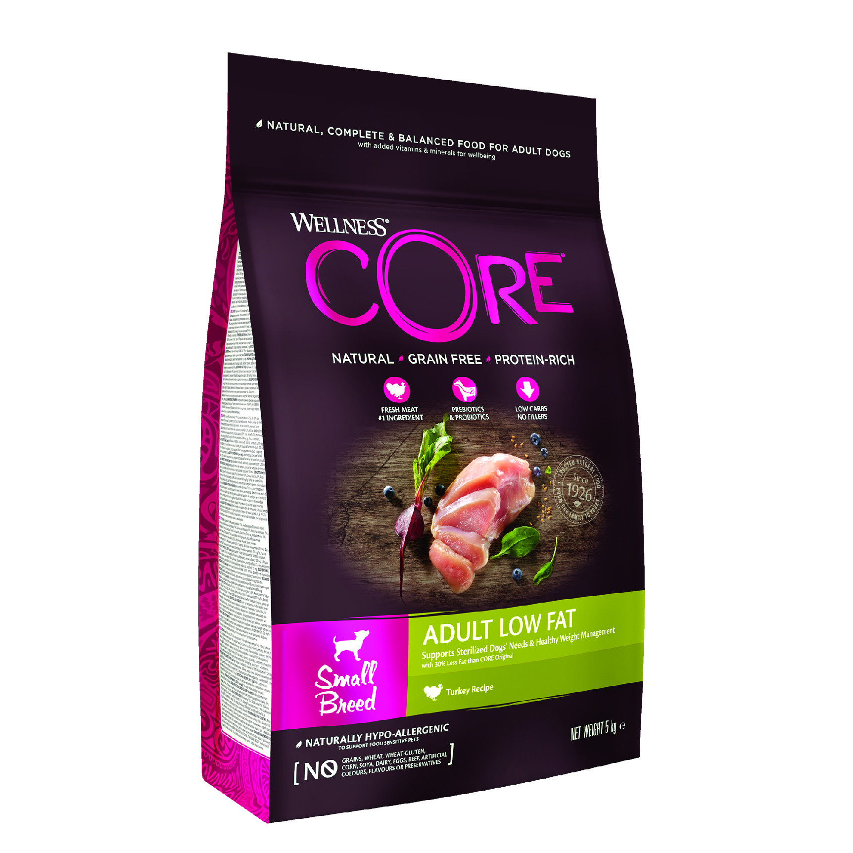 Wellness Core Wellness Dog Low Fat Adult Small krůta 5 kg
