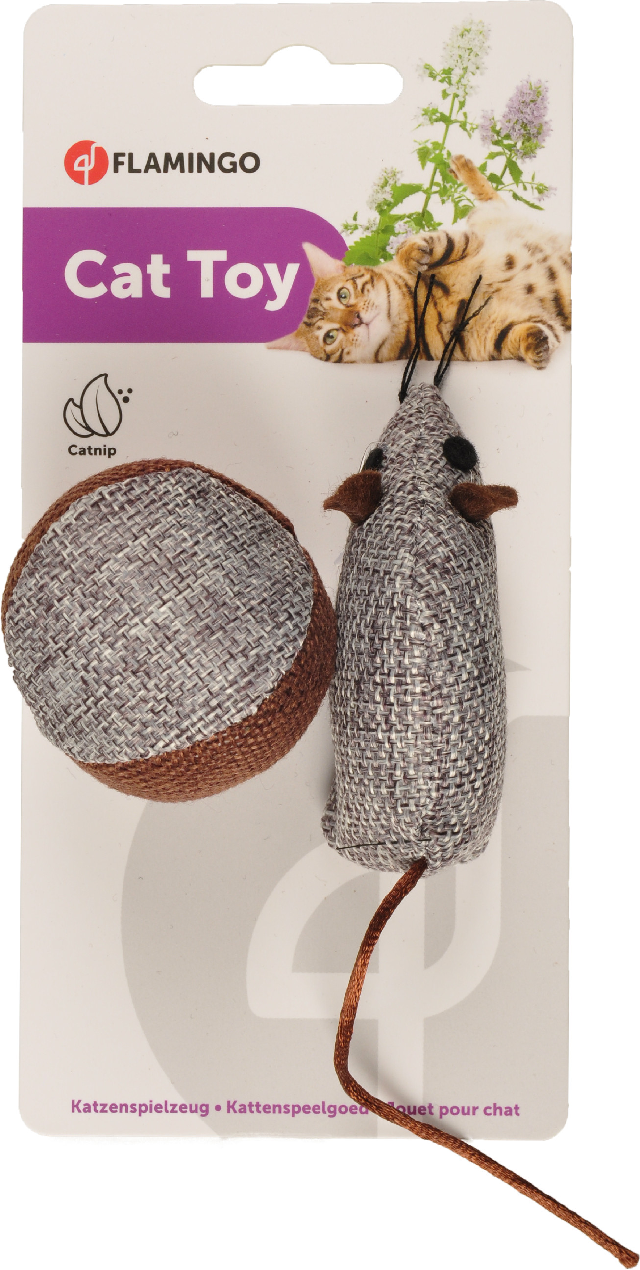 Hračka Flamingo myška a míček