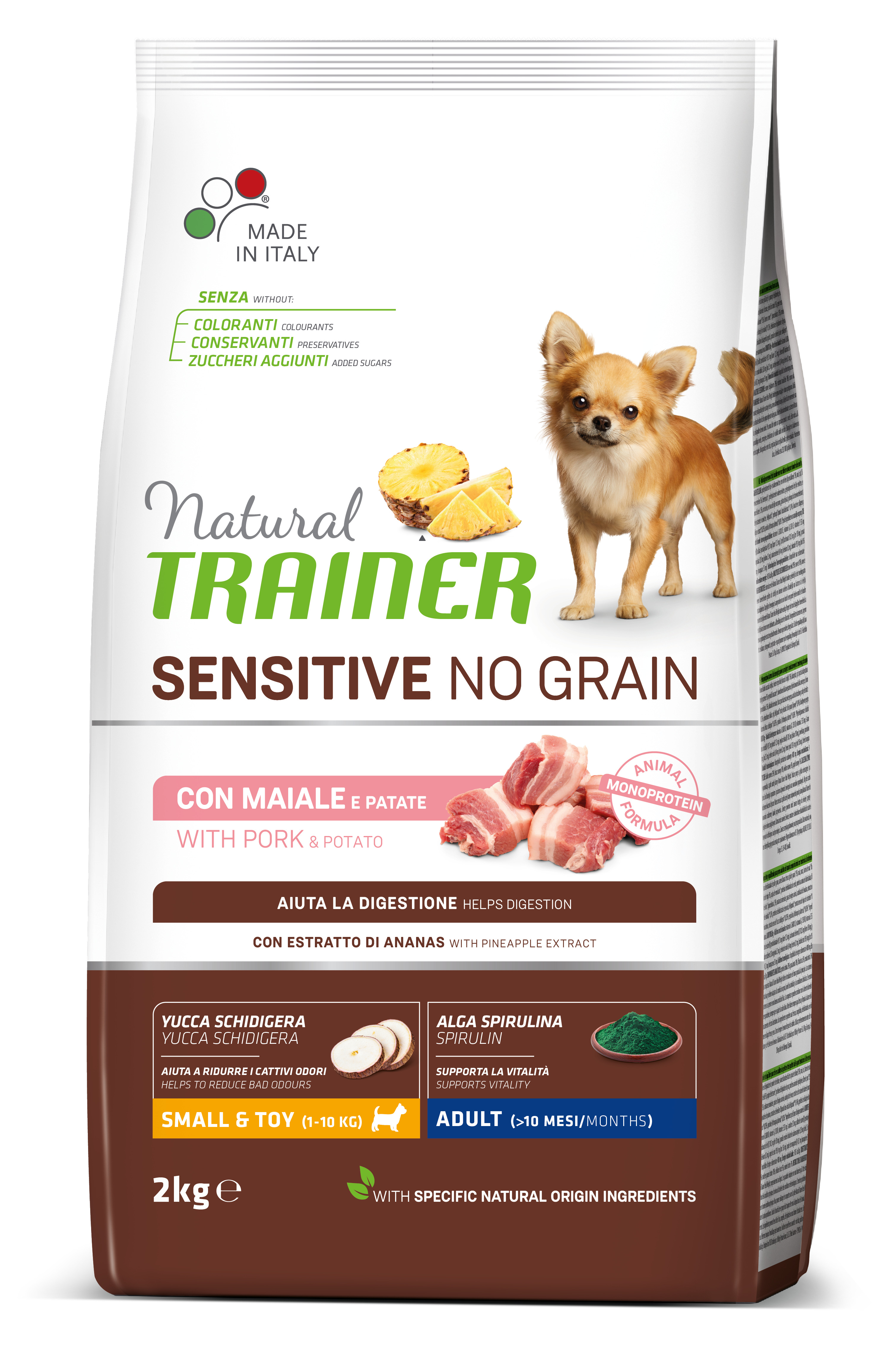Natural Trainer Sensitive NO GRAIN MINI vepřové 2 kg