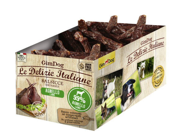 Gimdog ITALIANE klobáska jehněčí 200 ks (balení)