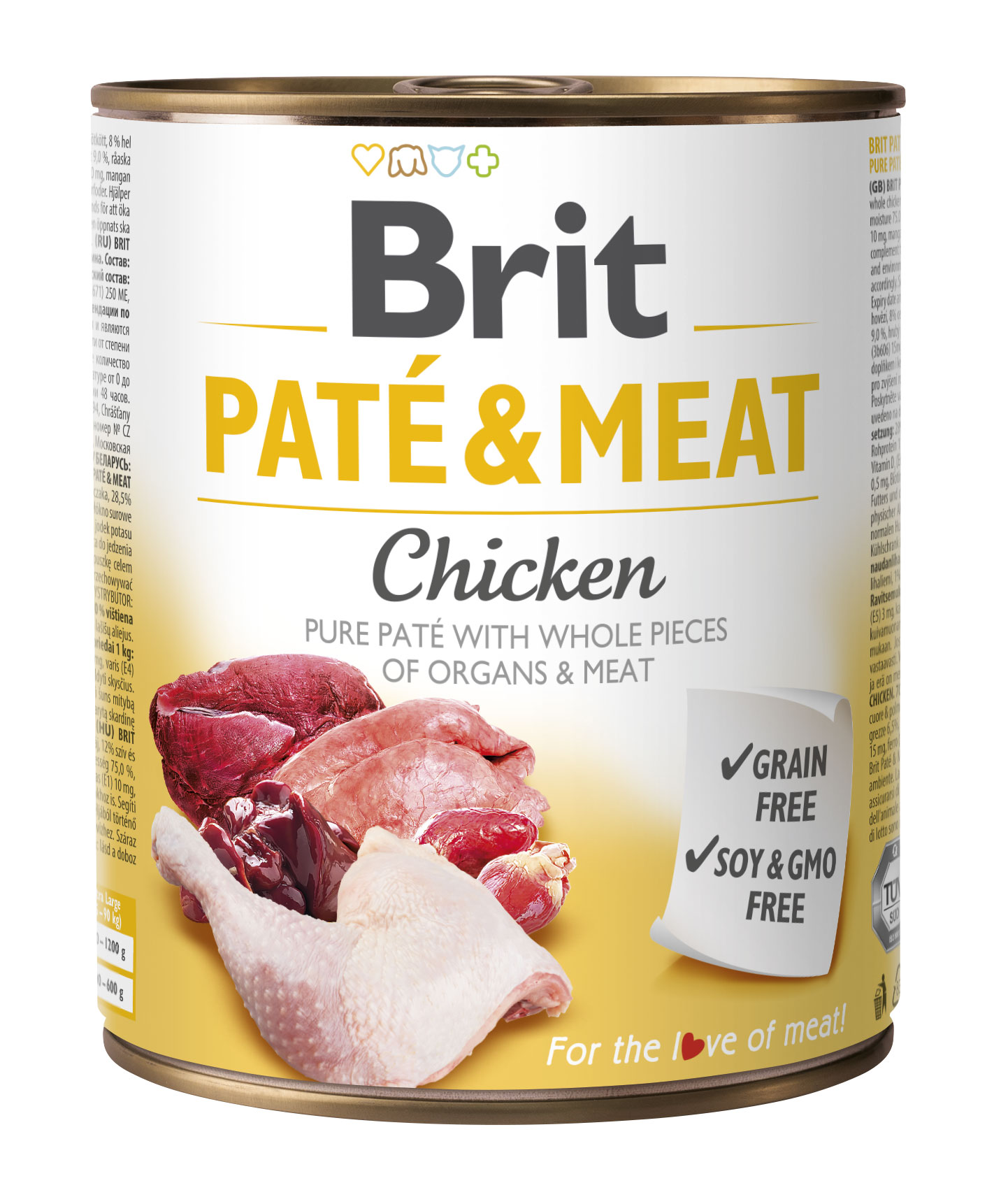 Levně Konzerva Brit Care Pate & Meat Chicken 800 g