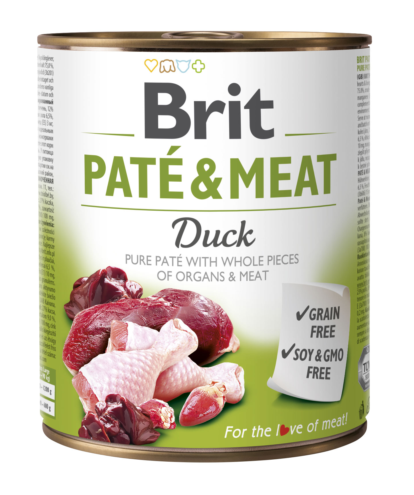 Levně Konzerva Brit Care Pate & Meat Duck 800 g