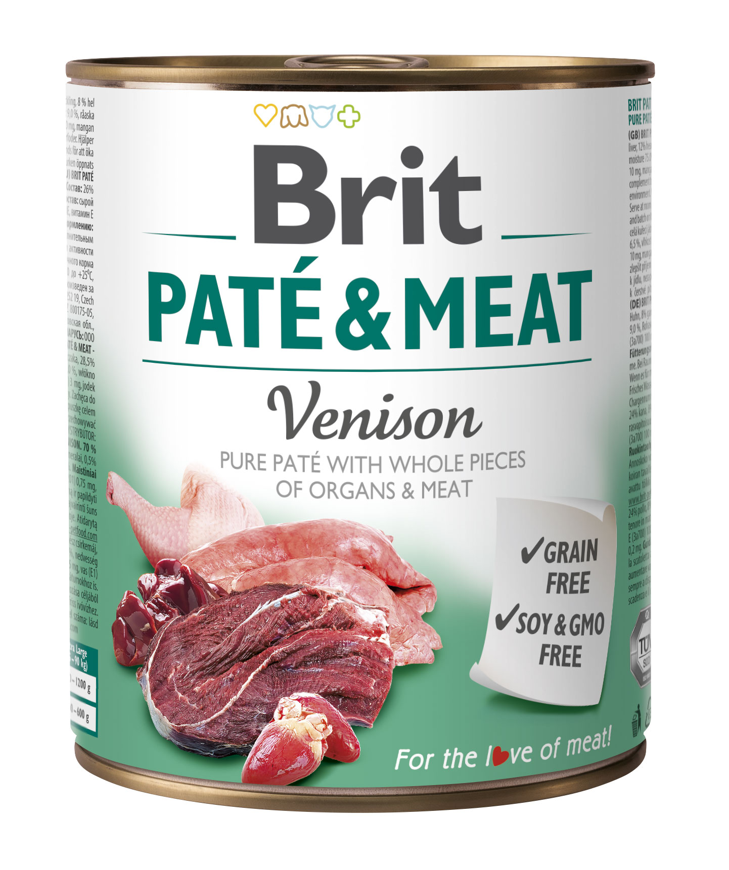 Levně Konzerva Brit Care Pate & Meat Venison 800 g