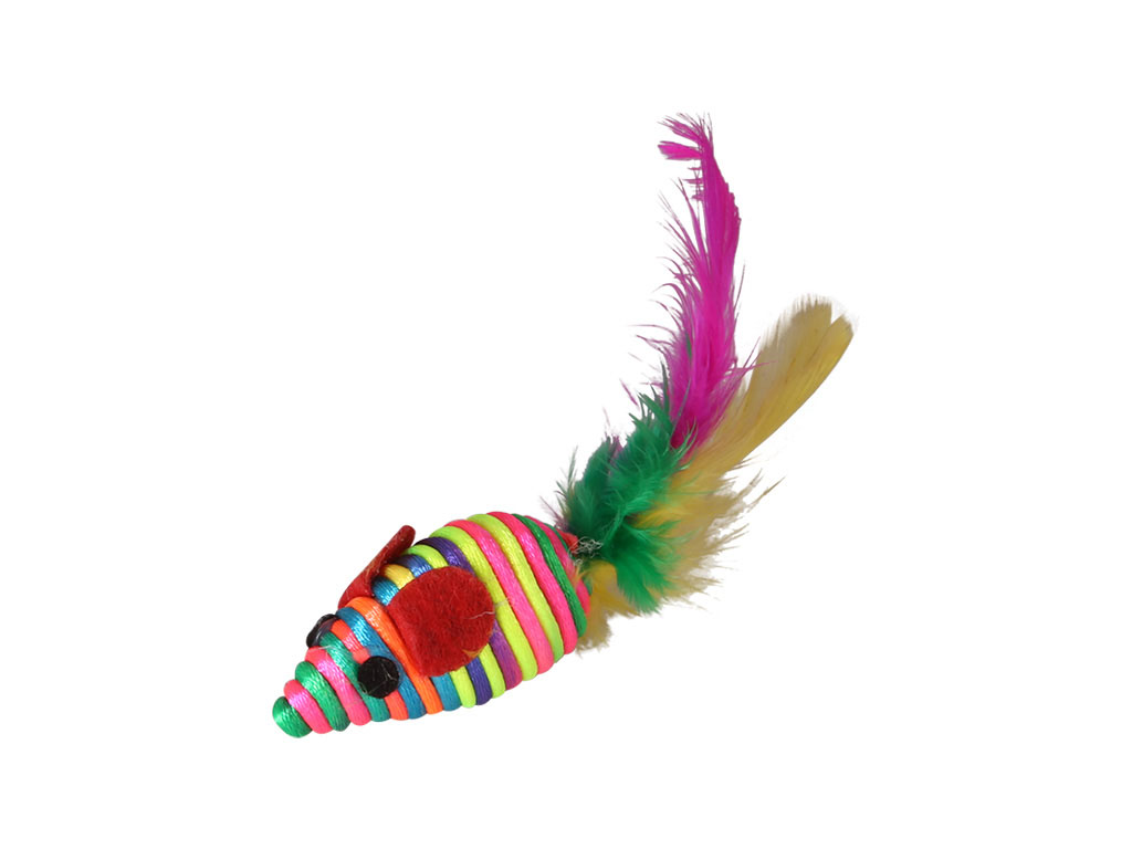 Huhubamboo myš s peřím barevná bal. 150 ks