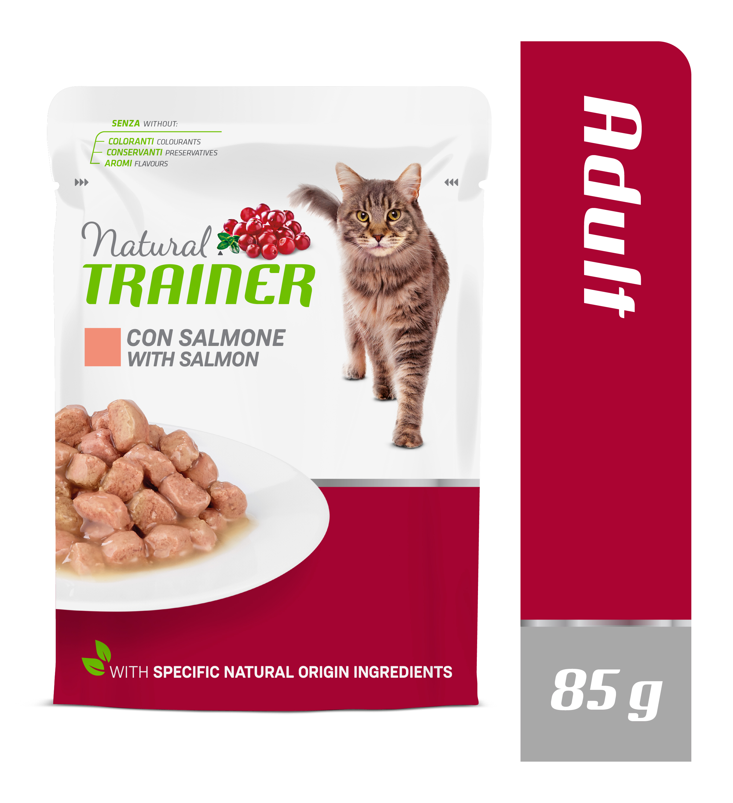 Kapsička Natural Trainer Cat adult losos 85 g