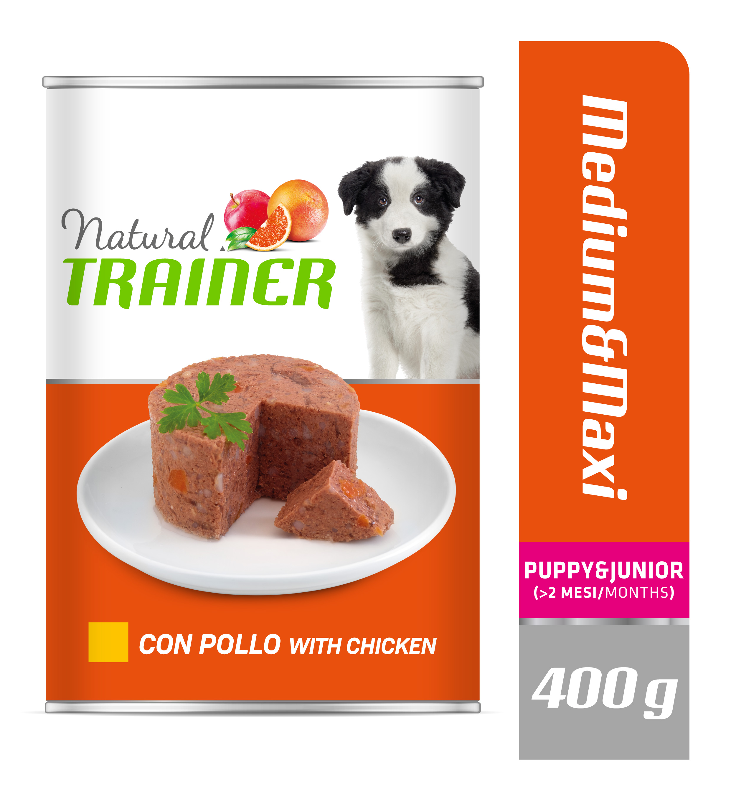 Konzerva Natural Trainer MAINT M&M PUPPY & JUNIOR kuře 400 g LT