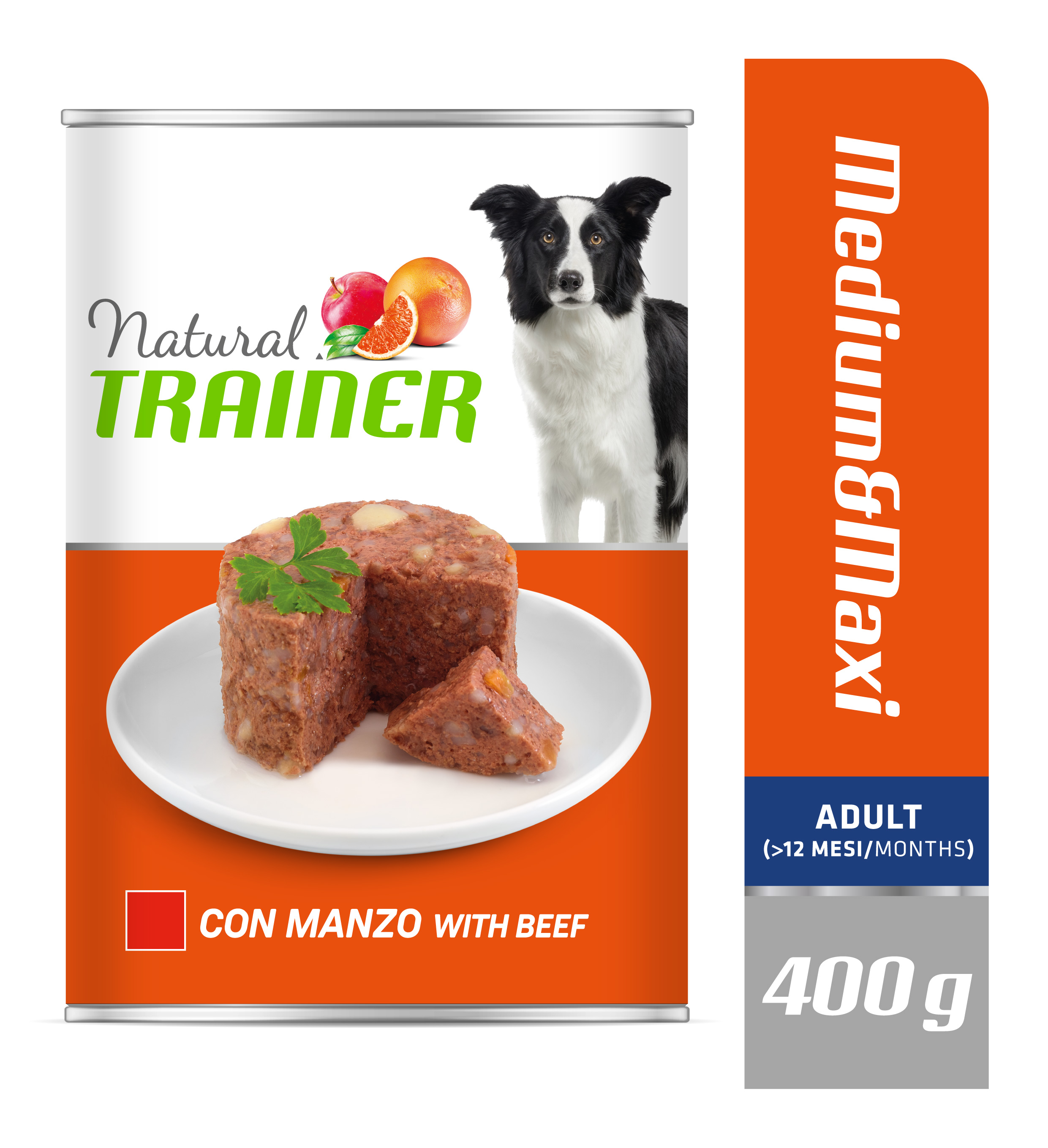 Konzerva Natural Trainer MAINT M&M ADULT hovězí 400 g LT