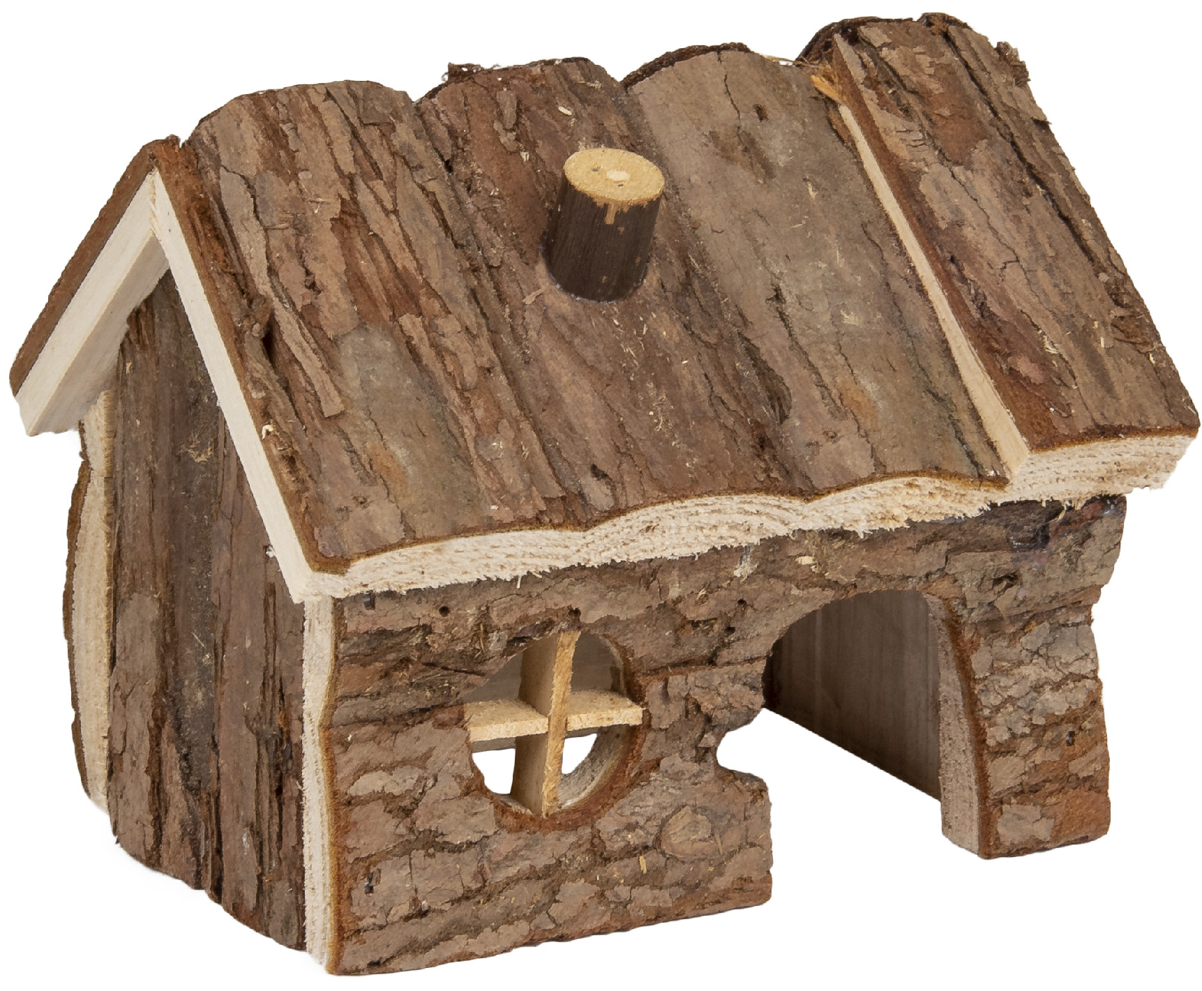 Flamingo domeček HOUSE GRITTY WOOD S 14,5 x 11 x 11,5 cm