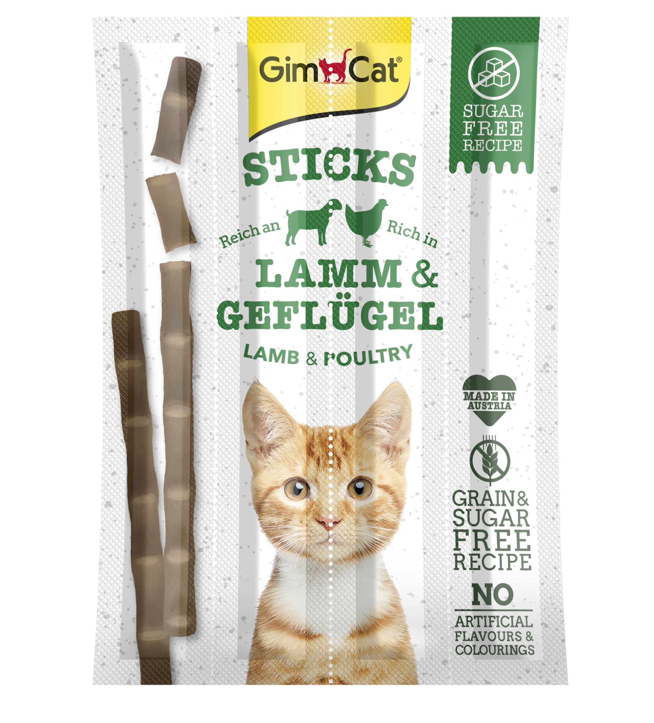 Gimcat STICKS jehněčí + drůbež 4ks