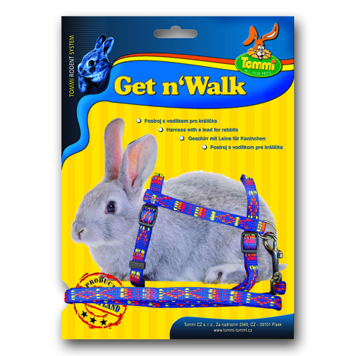 Postroj s vodítkem pro kralíky Tommi