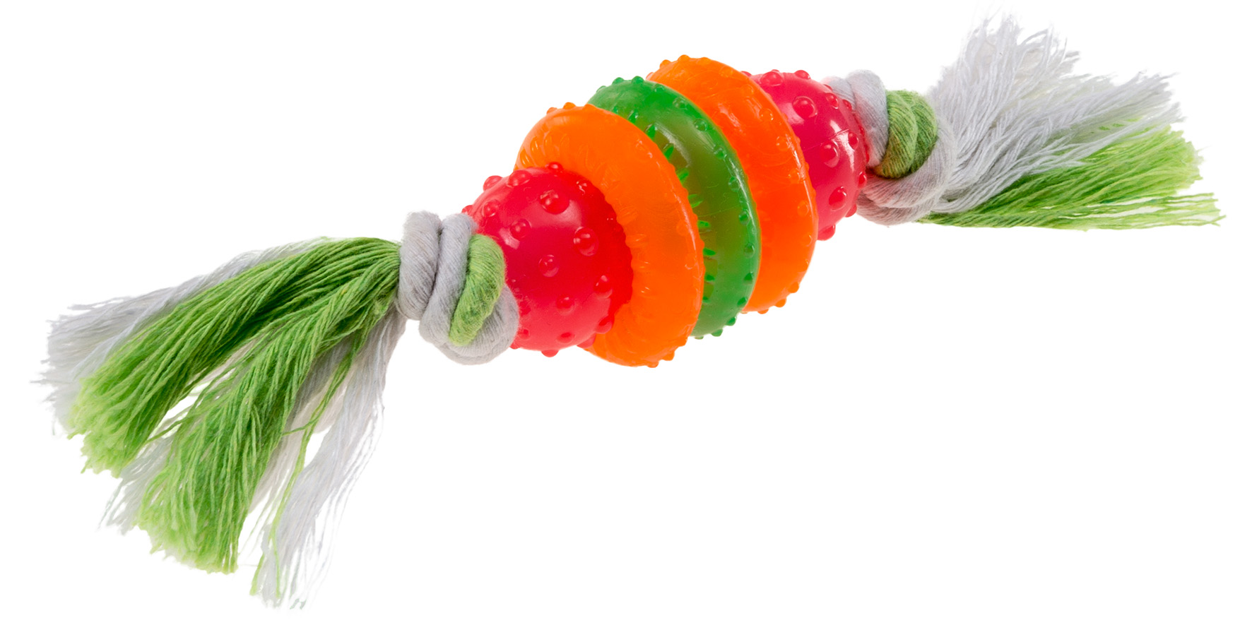 Hračka pro psy Ferplast pryžová s bavlněnými uzly