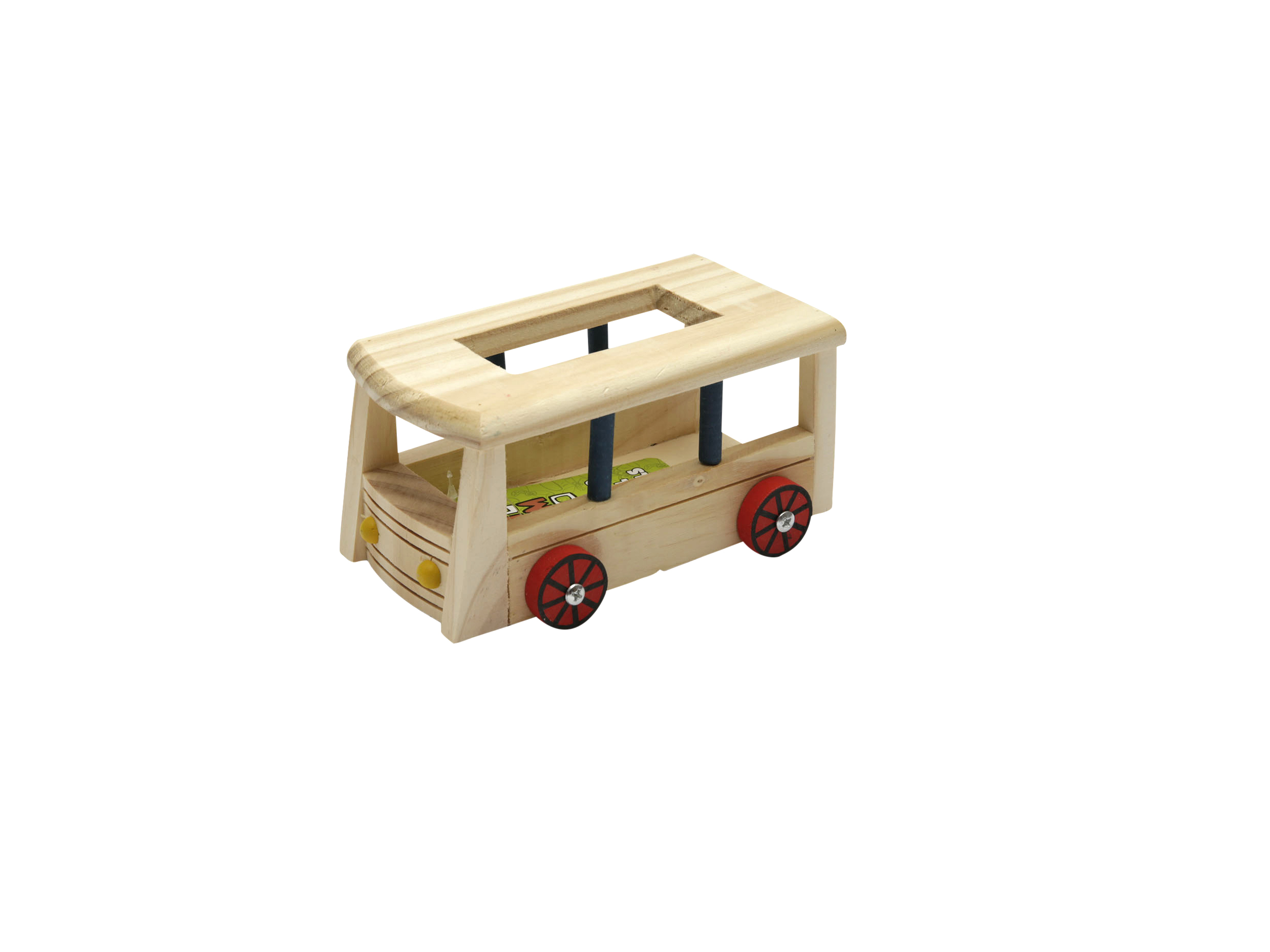 Hračka HUHUBAMBOO autobus malý pro hlodavce 16 x 9,7 x 8,5 cm